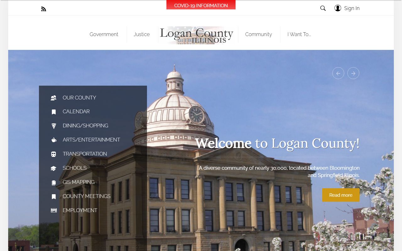 Logan County Sheriff's Office website for police blotter records